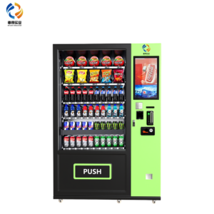 60 slots 21.5-inch Screen Refrigerated Drink and Snack Vending Machine