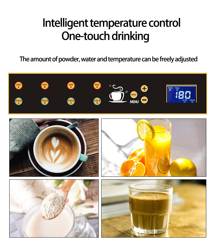 Instant coffee juice self service vending machine 3