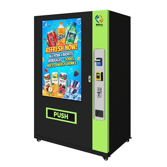 Combo vending machine with 55 inch giant advertising screen AZ-10M