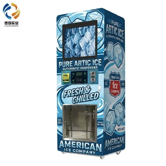 Mid-volume commercial ice vending machine 320 KG per day capacity`