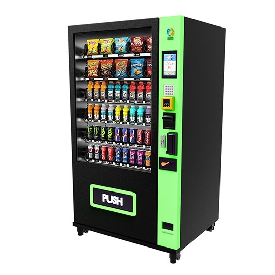 Touchscreen snack and drink vending machine AZ-10s 60 channels