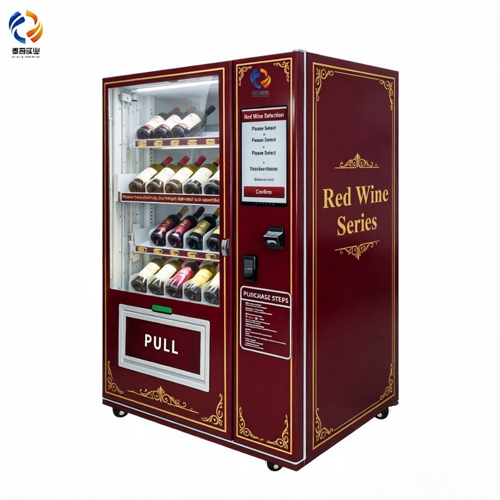 wine vending machine AZ-XY glass bottle elevator upright delivery zero breakage