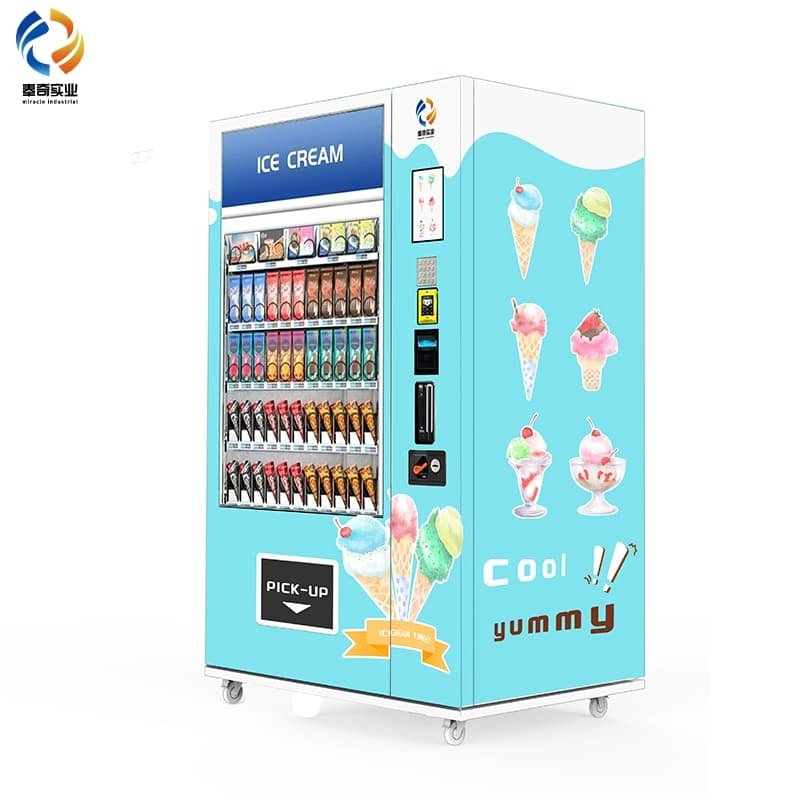 AZ-FRZ02 ice cream vending machine 50 slots large capacity frozen food dispenser