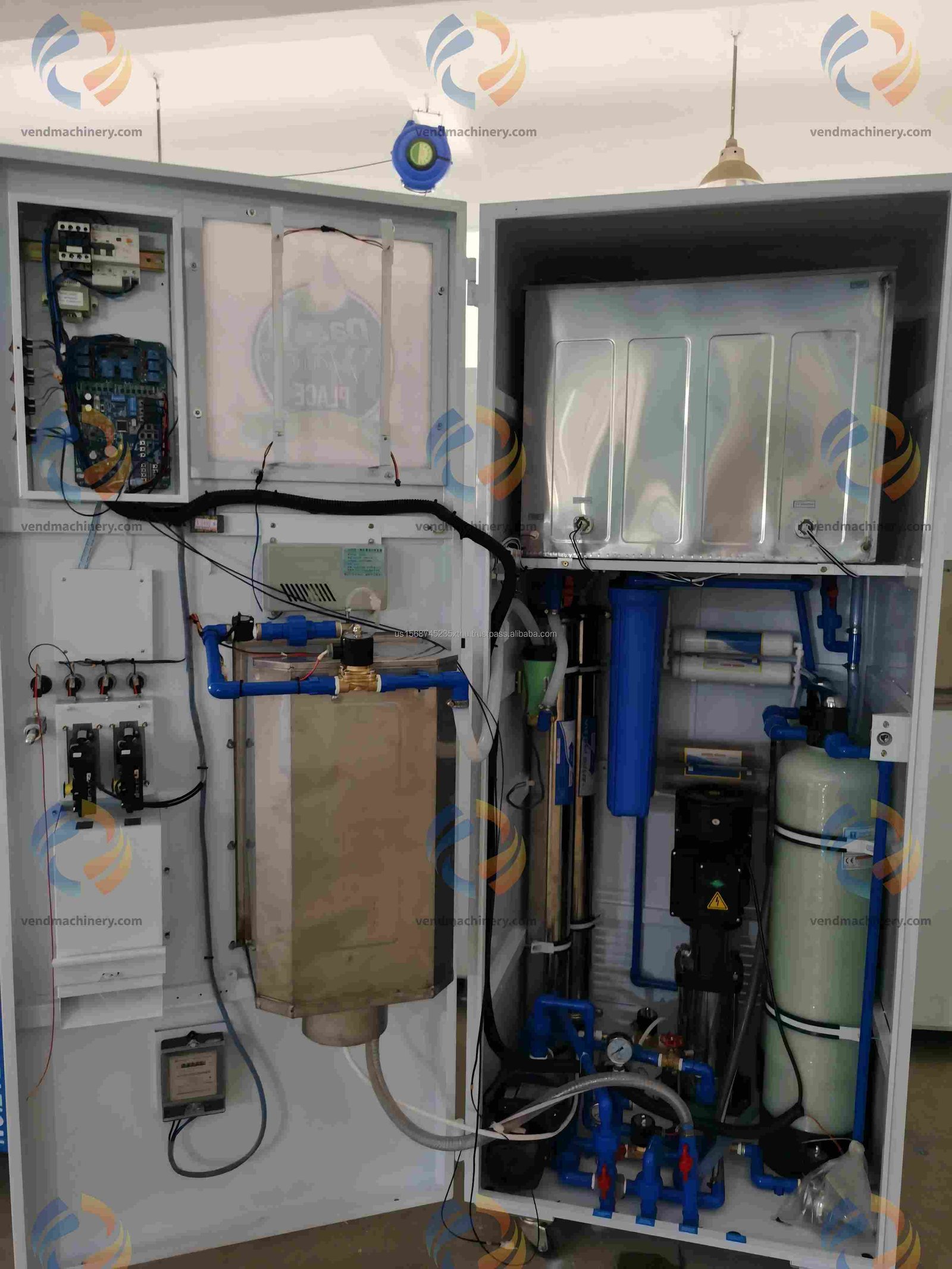 AZ-W01 purified water vending machine RO reverse osmosis filtration system stages