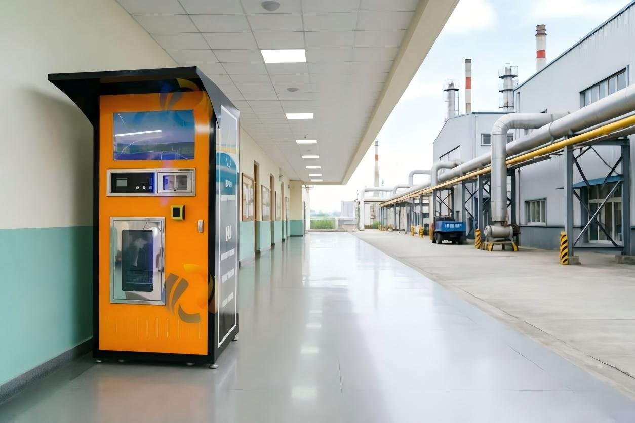 purified water vending machine AZ-W01 installed in school campus and factory