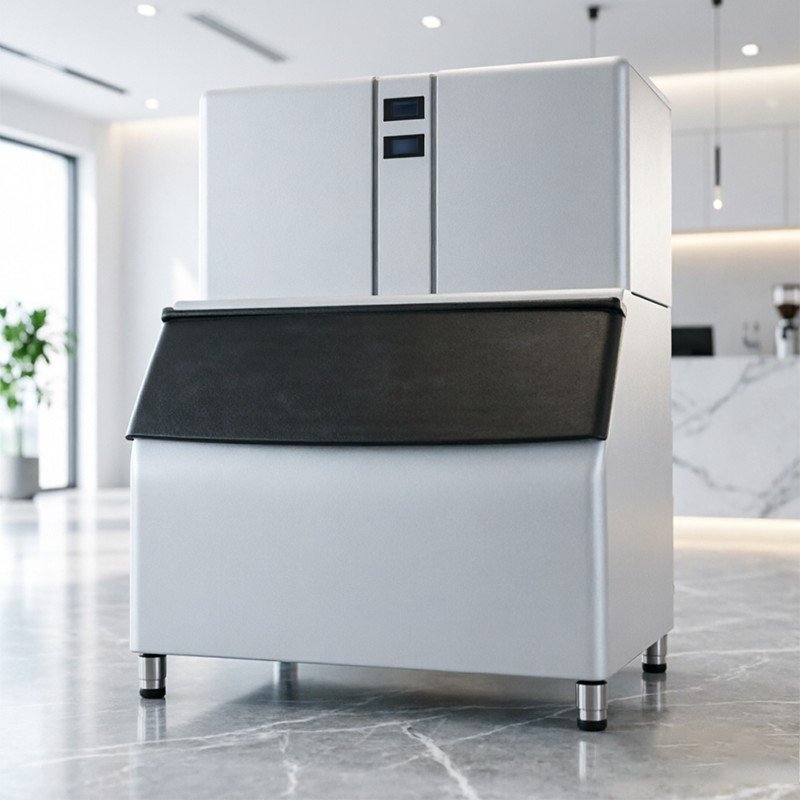 Split Unit Cube Ice Machine — Heavy-Duty (800-1000 kg/day)
