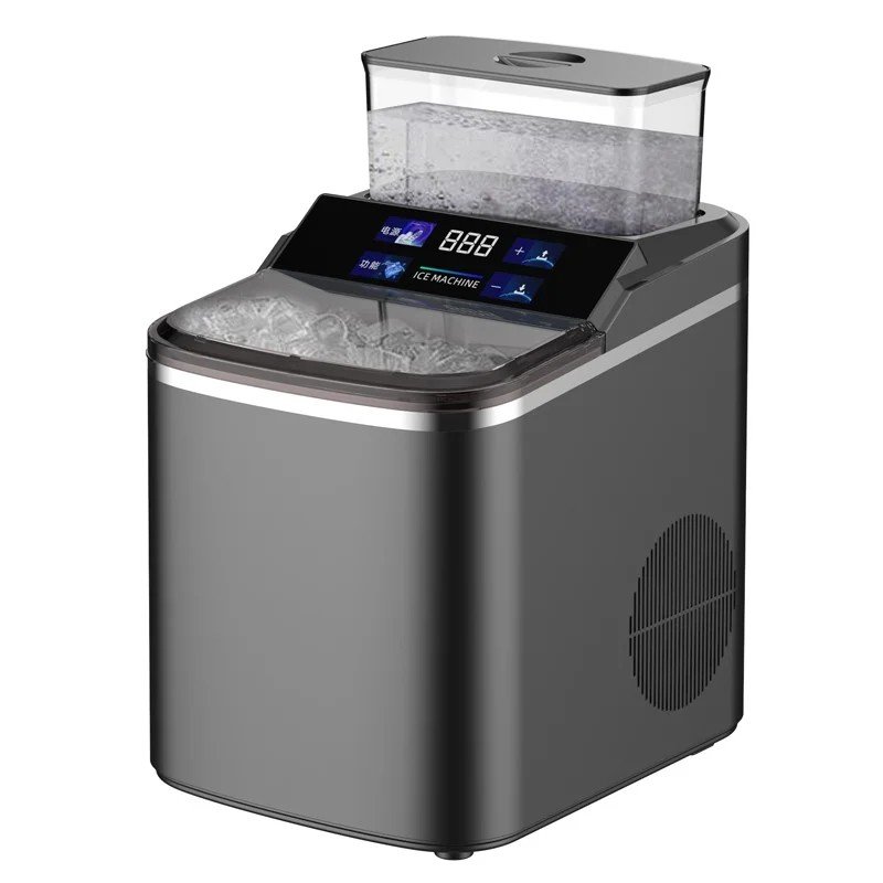 AZ-ICM15 countertop square crescent ice maker smart display