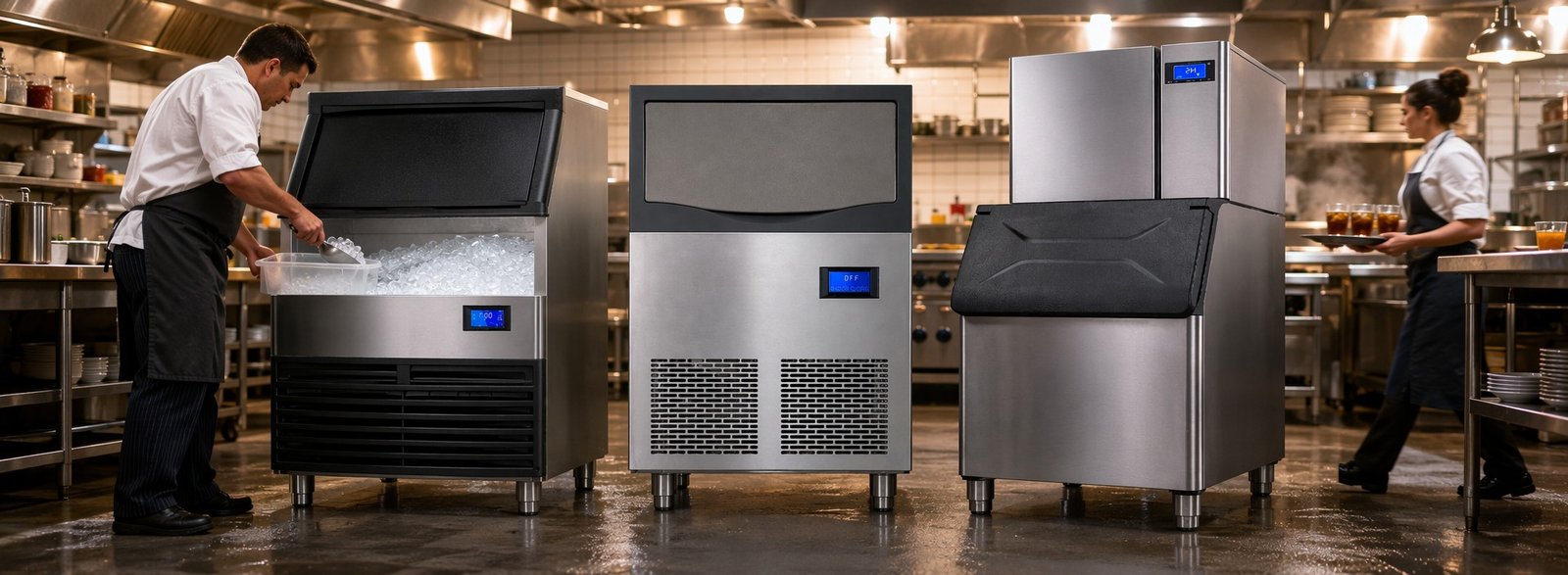 Commercial cube ice machine — SHMIRACLE AZ-CIM series 30 to 1000 kg per day factory direct
