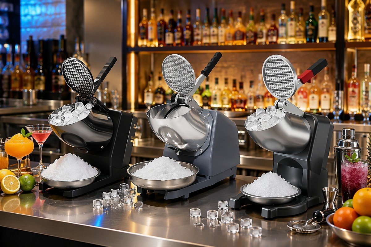 AZ-ICS01 commercial countertop ice crusher machine — SHMIRACLE ice shaver machine